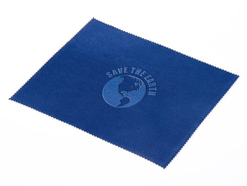 1x Mikrofaser Brillenputztuch 180x150 mm Blau