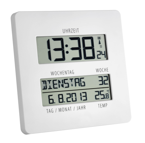 Digitale Funkuhr mit Temperatur TIMELINE Weiss - Gleichcom AG - - Onlineshop besser hören. besser sehen. besser leben. - Hünenberg 2