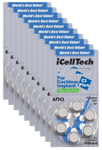 CI Batterien iCellTech 675 Implant Batterien für Hörimplantat - Gleichcom AG - - Onlineshop besser hören. besser sehen. besser leben. - Hünenberg