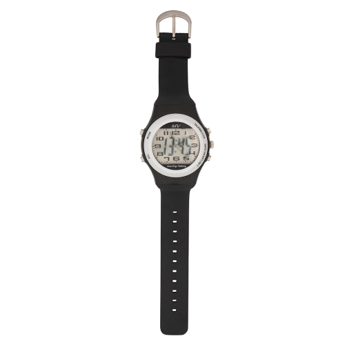 Sprechende Armbanduhr Analog & Digital schwarz silber Marschall – Bild 4