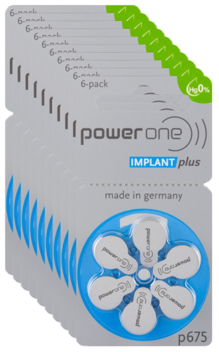 CI Batterien Power One IMPLANT plus p675 Batterie für Hörimplantat Sparpack 1200 stk - Gleichcom AG - - Onlineshop besser hören. besser sehen. besser leben. - Hünenberg