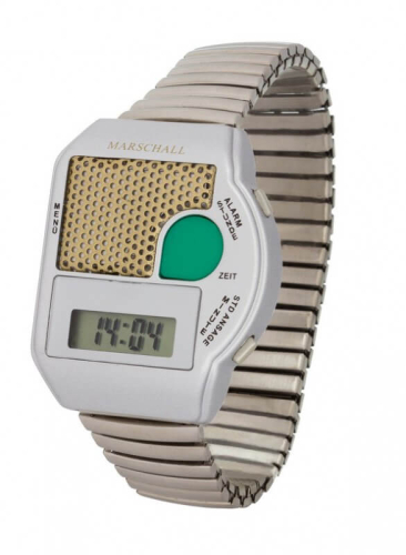 Sprechende Digital-Armbanduhr Big Button Marschall (Metall) - Gleichcom AG - - Onlineshop besser hören. besser sehen. besser leben. - Hünenberg