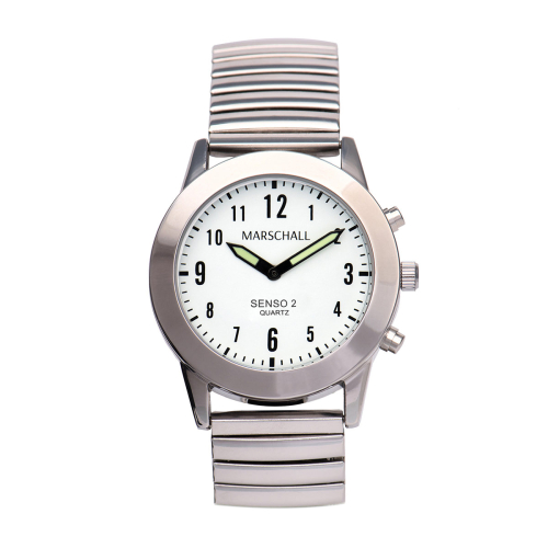 Sprechende Herrenuhr mit Touch-Funktion Metallzugarmband Senso 2 silber Marschall - Gleichcom AG - - Onlineshop besser hören. besser sehen. besser leben. - Hünenberg