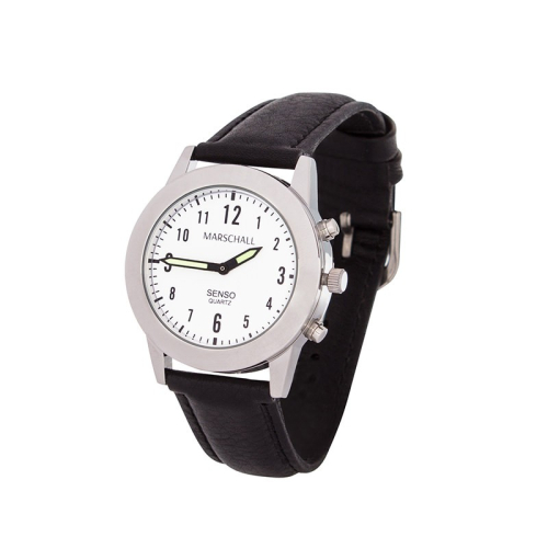 Sprechende Damen-Armbanduhr mit Touch-Funktion Lederarmband Senso Marschall S DL 2 - Gleichcom AG - - Onlineshop besser hören. besser sehen. besser leben. - Hünenberg
