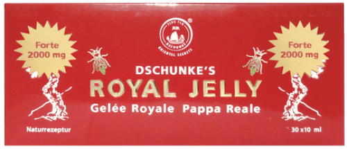 Ampoules à boire Royal Jelly FORTE de Dschunkes en pack économique 4 pcs