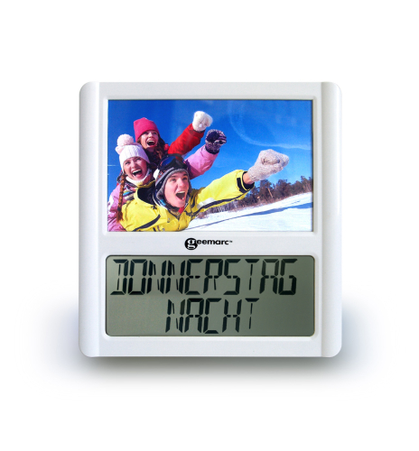 Geemarc VISO 5 Grande horloge radiocommandée avec affichage du jour de la semaine